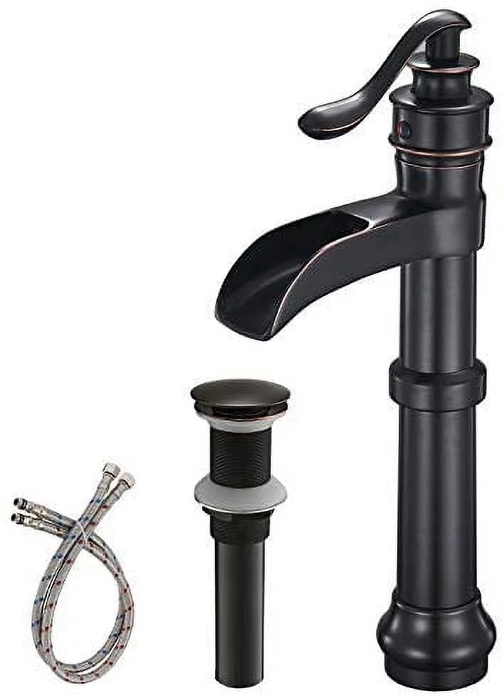 Oil Rubbed Bronze Vessel Sink Faucet with Pop Up Drain Z505841