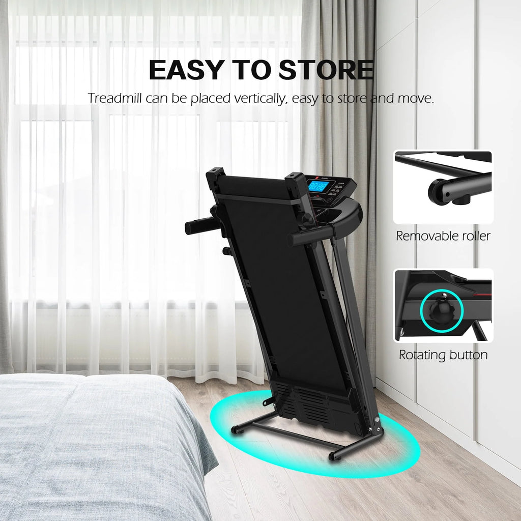 Foldable Incline Electric Treadmill 250 LB Capacity Y8791