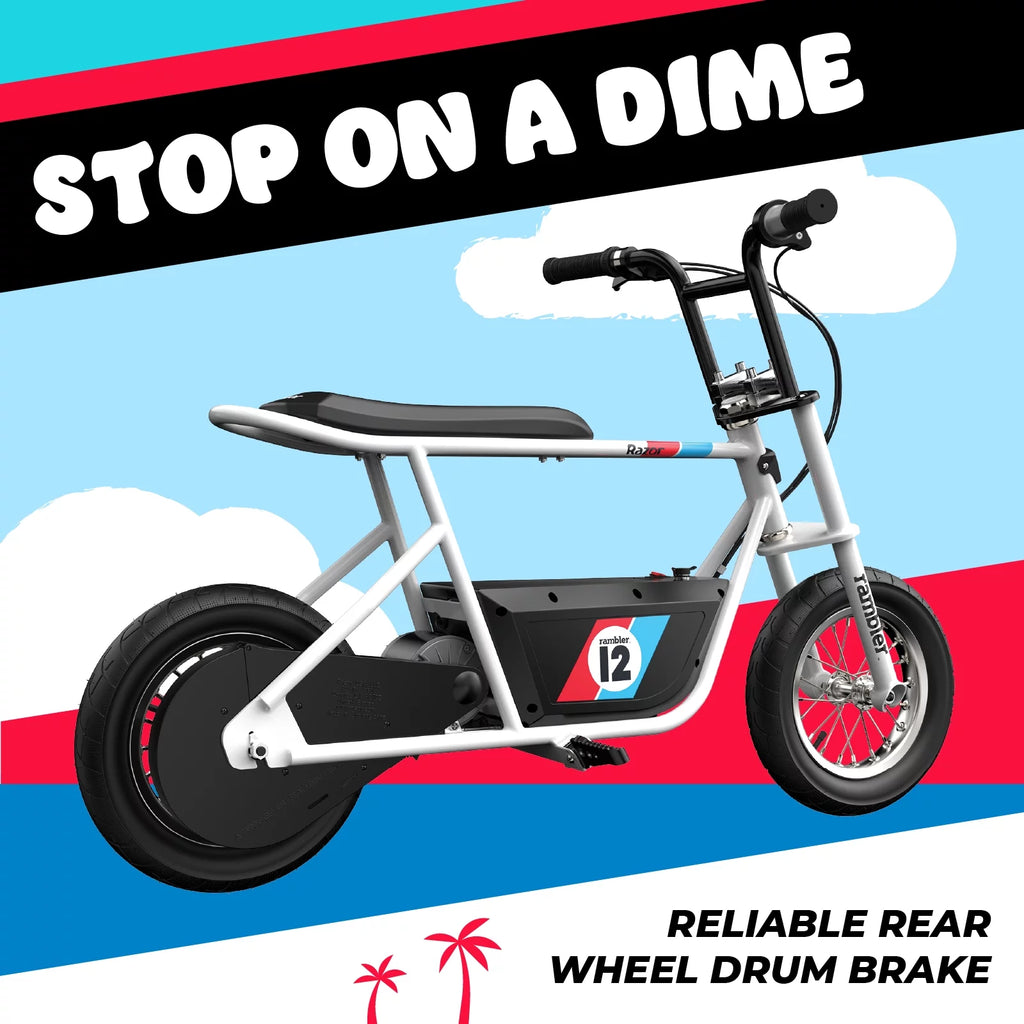 White 12" Air-Filled Tires Seated Electric Scooter G421493