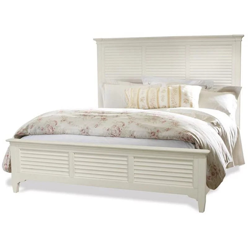 King Panel Bed in Paperwhite N8404