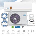12,000 BTU 21 SEER2 Ductless Mini-Split Air Conditioner Full Set 110V R8533
