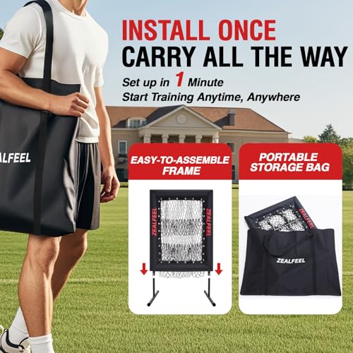9 Hole Pitching Net with Strike Zone Target J237