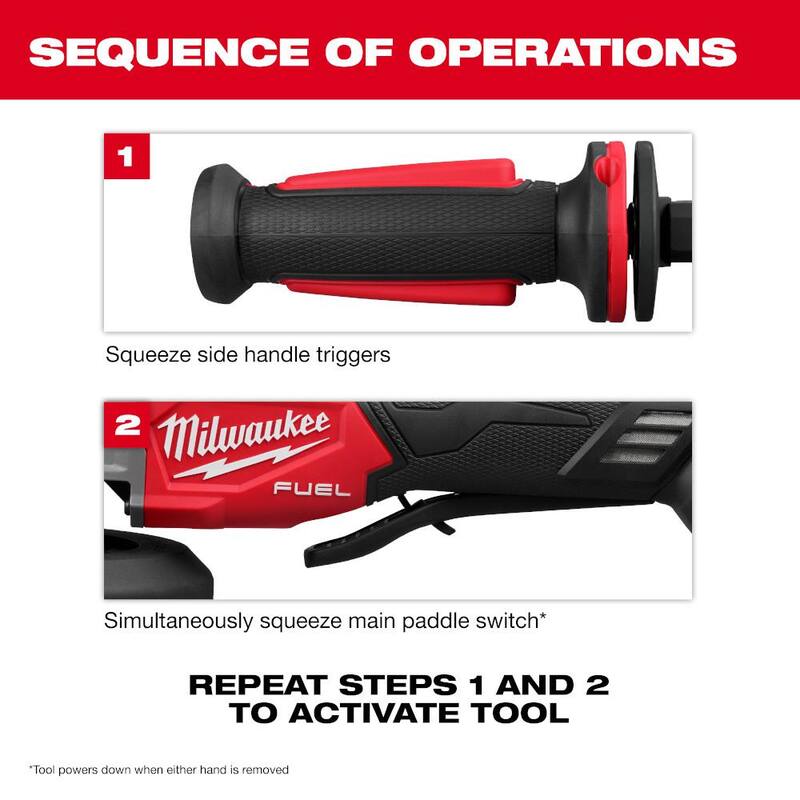 18V Lithium-Ion Brushless Cordless 4-1/2 in./5 in. Braking Grinder R3117