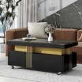 Brown Square Coffee Table with Sliding Tabletop F263690