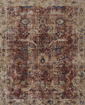 Red Beige 6'7 x 9'4 Rug D12854