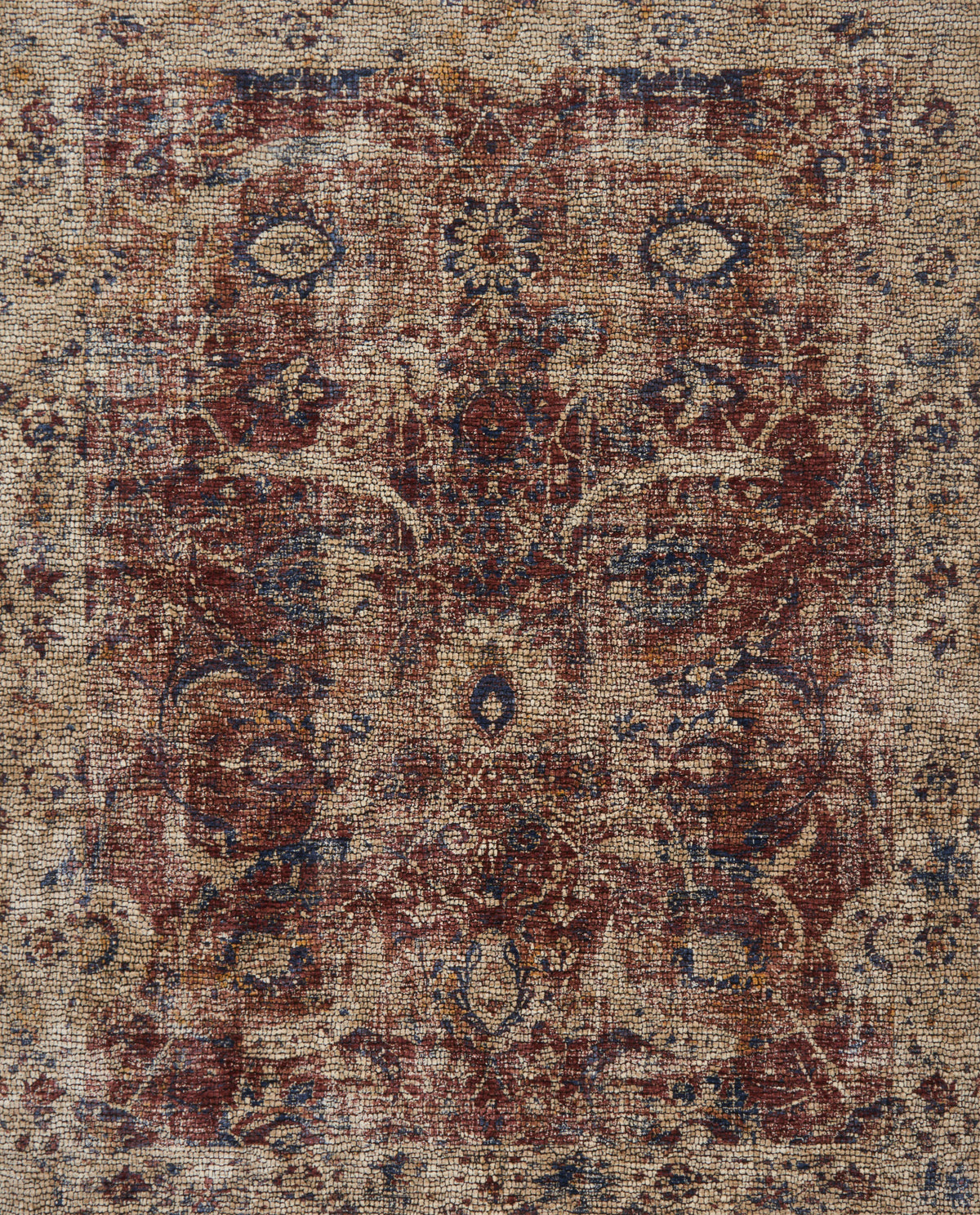 Red Beige 6'7 x 9'4 Rug D12854