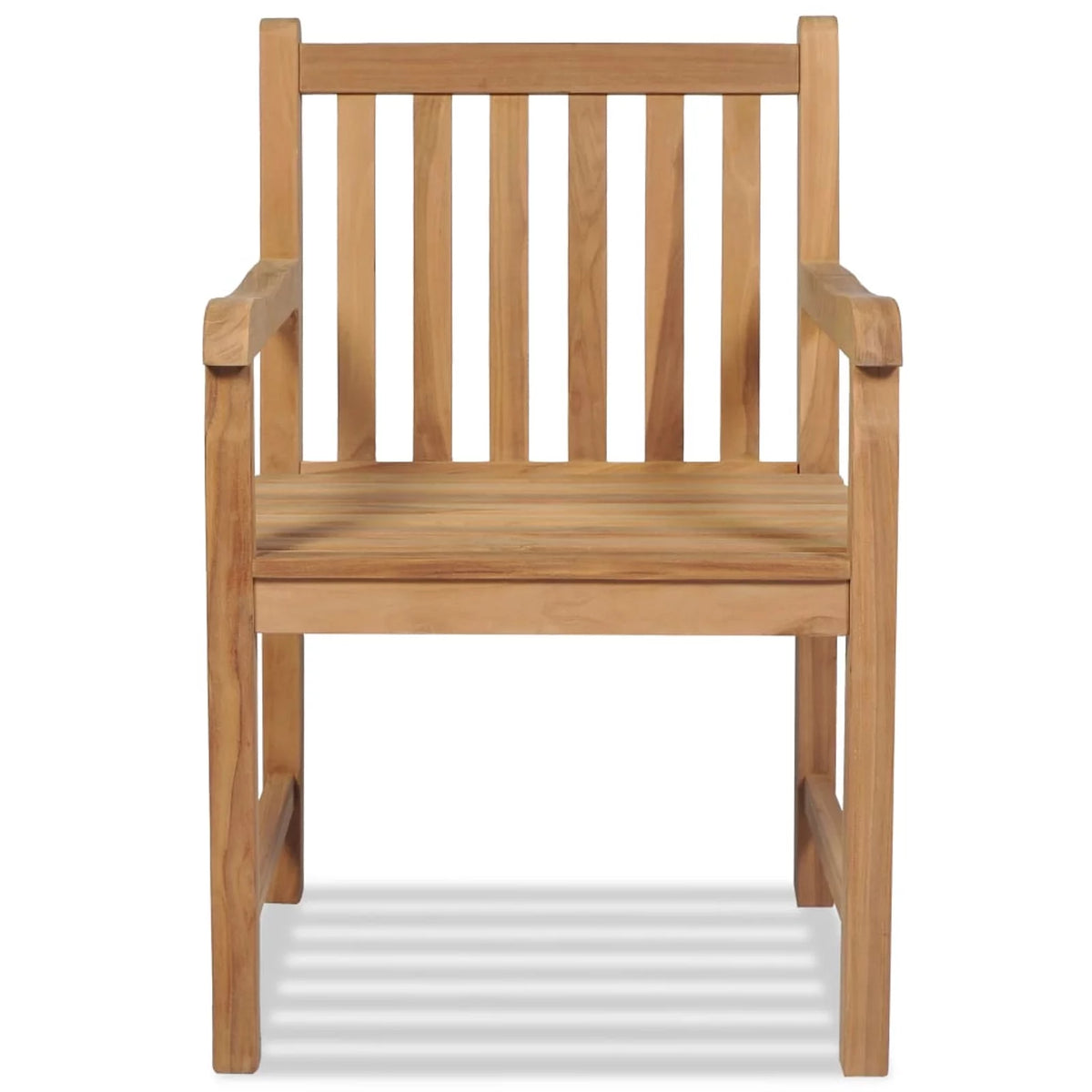 2 pcs Solid Teak Wood Patio Chairs B7443