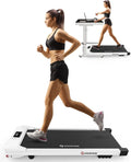 Under Desk Treadmill 300 lb Capacity White E408903