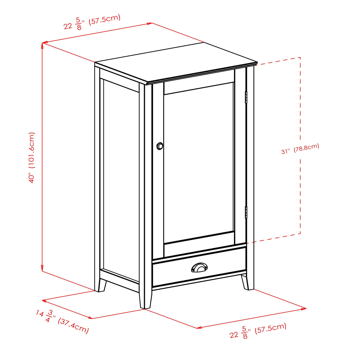 25-Bottle Modular Wine Cabinet S118854