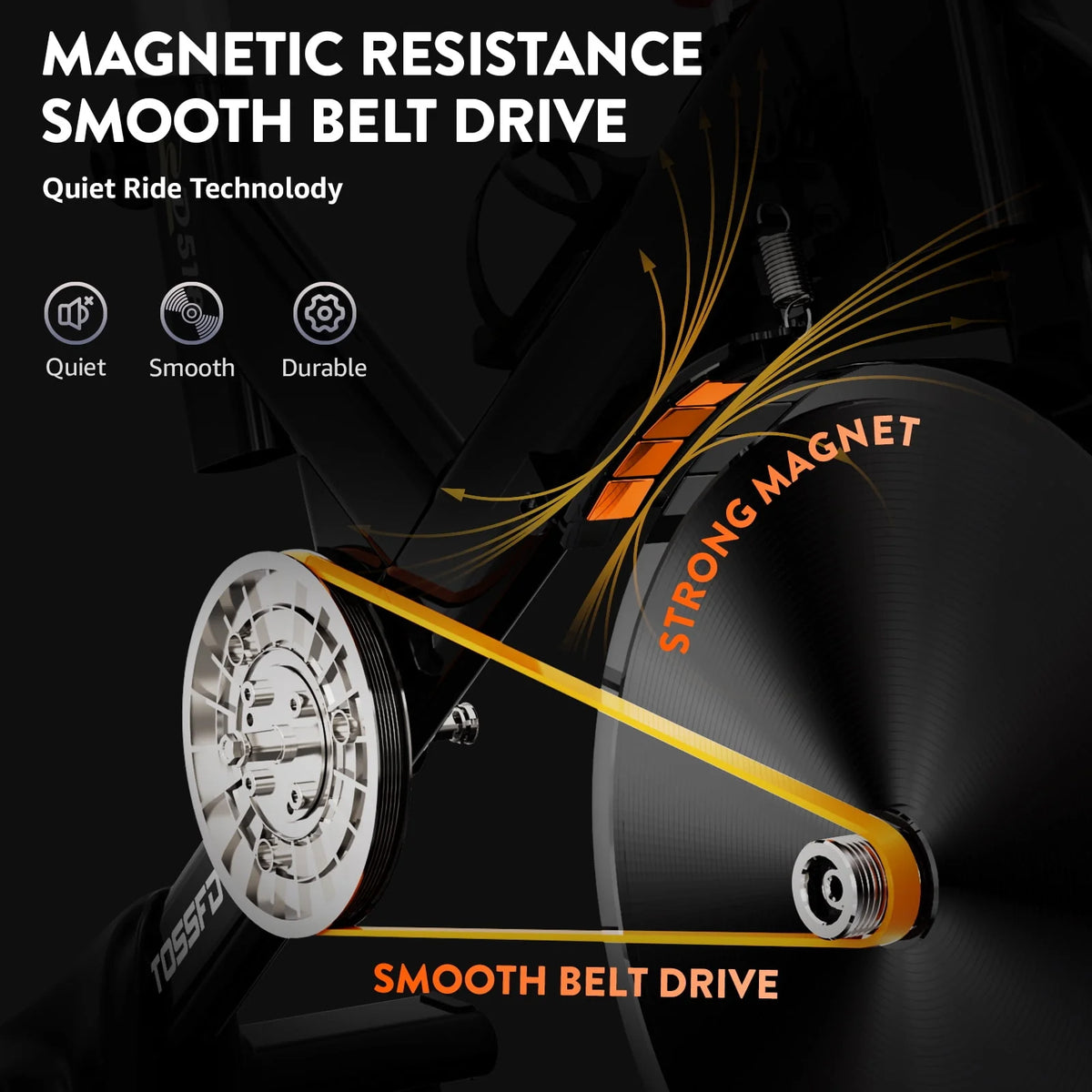 Indoor Cycling Bike Stationary Magnetic Resistance 35lbs Flywheel M971