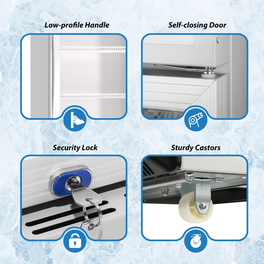 24'' Commercial Display Refrigerator with Glass Door J679