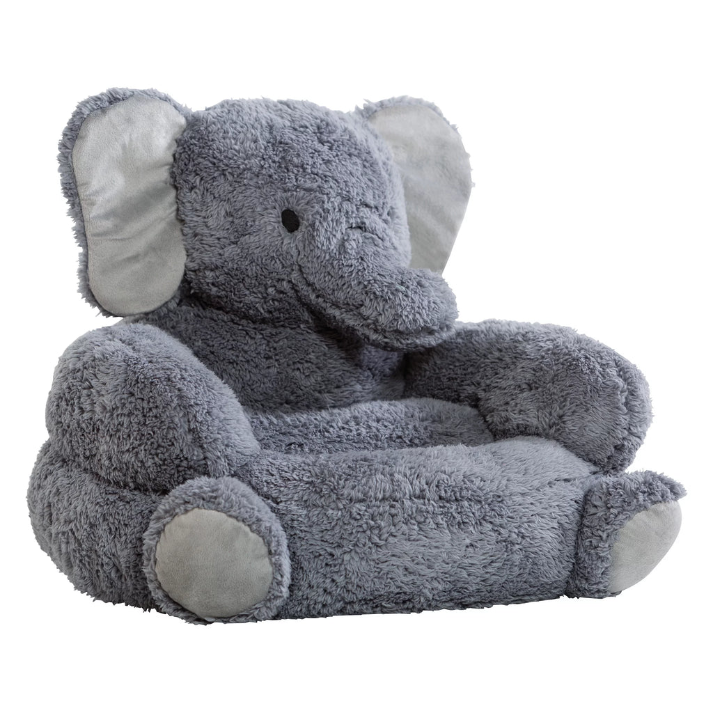 Plush Gray Elephant Toddler Chair M2051