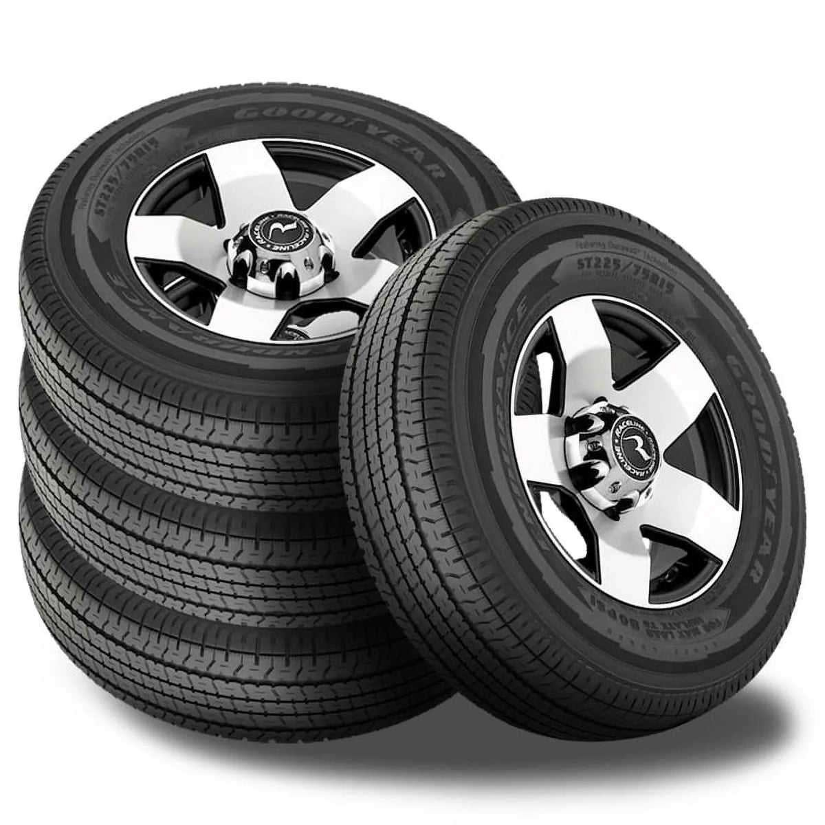 Set of 4 ST 205/75R14 Trailer Tires V788