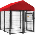 52 in. x 4 ft. x 4 ft. Welded Wire Dog Kennel O11830