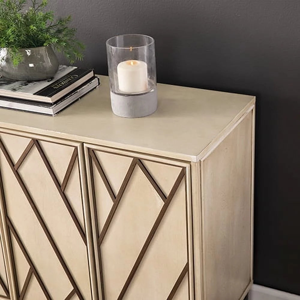Antique Cream Black Buffet K86145
