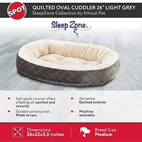 Quilted Oval Cuddler Pet Bed D545