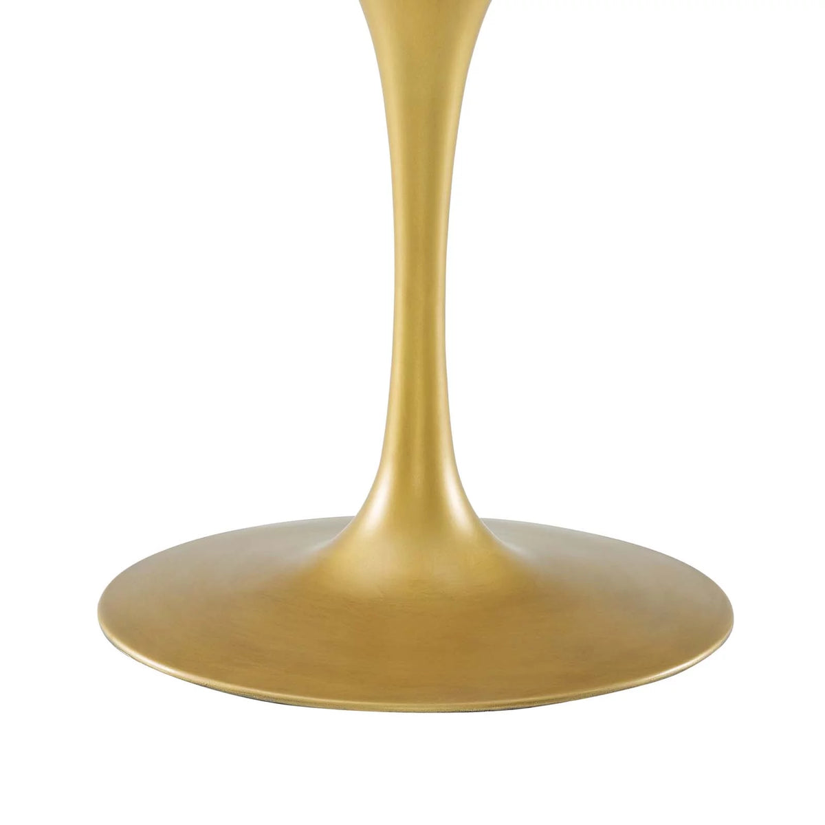 Black Gold Oval Wood Dining Table N668741