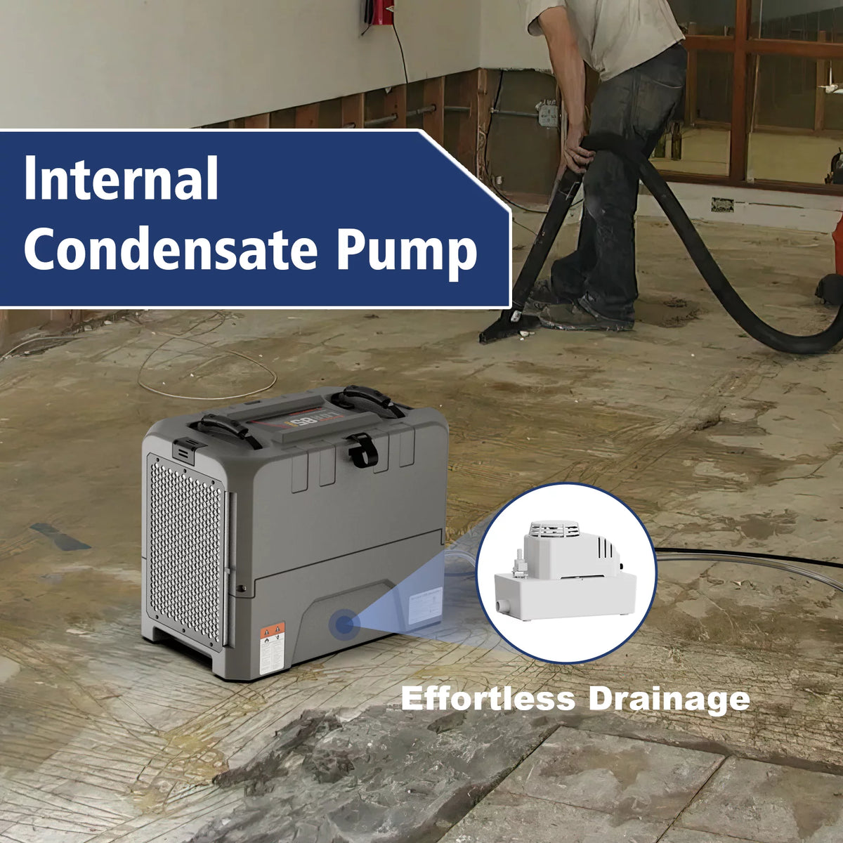 180 PPD Commercial Dehumidifiers with Pump L4354