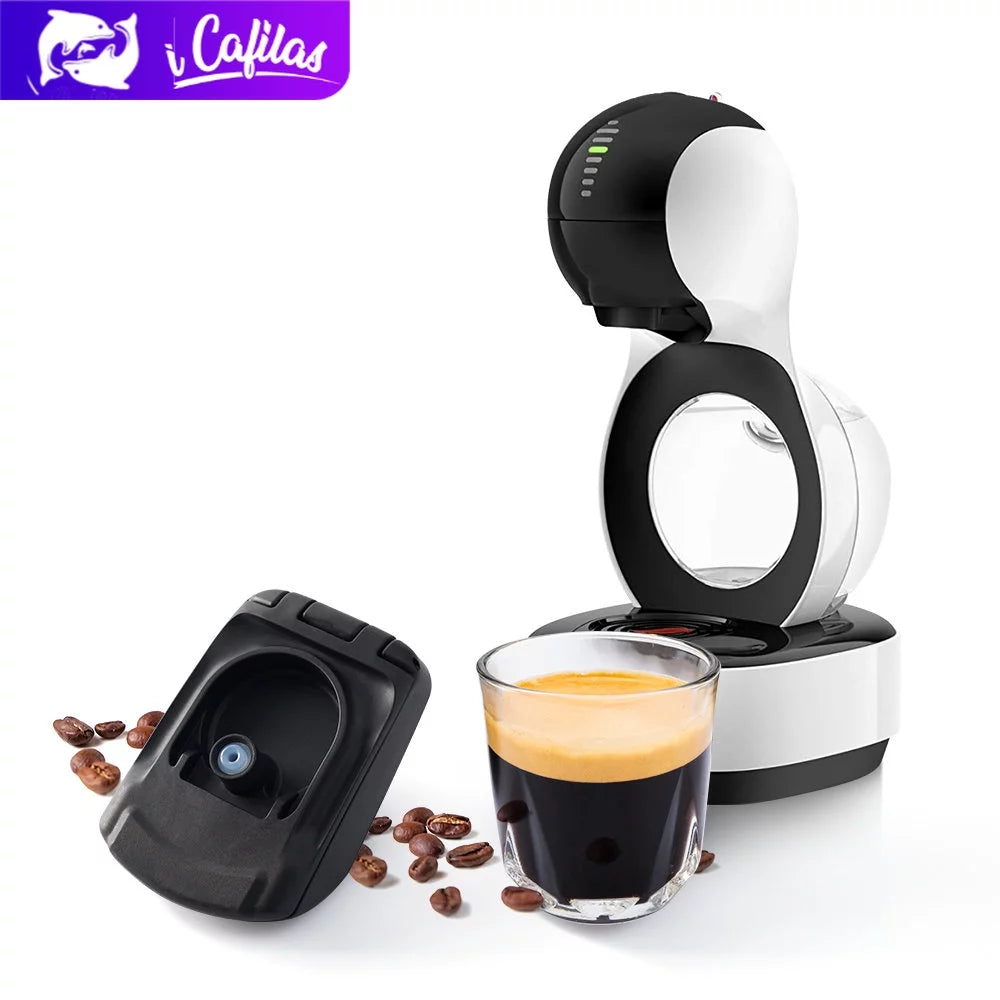 Reusable Coffee Adapter Pods Capsule Filter Refillable 1 Adapter + 1 Tamper W17258
