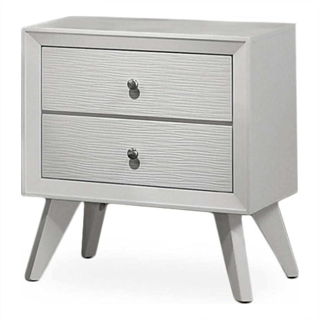 5pc Wood White Bedroom Set King F71170