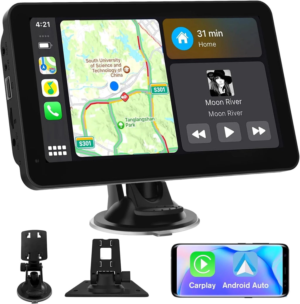 7 Inch Portable Car Stereo with Full HD Touch Screen G431235