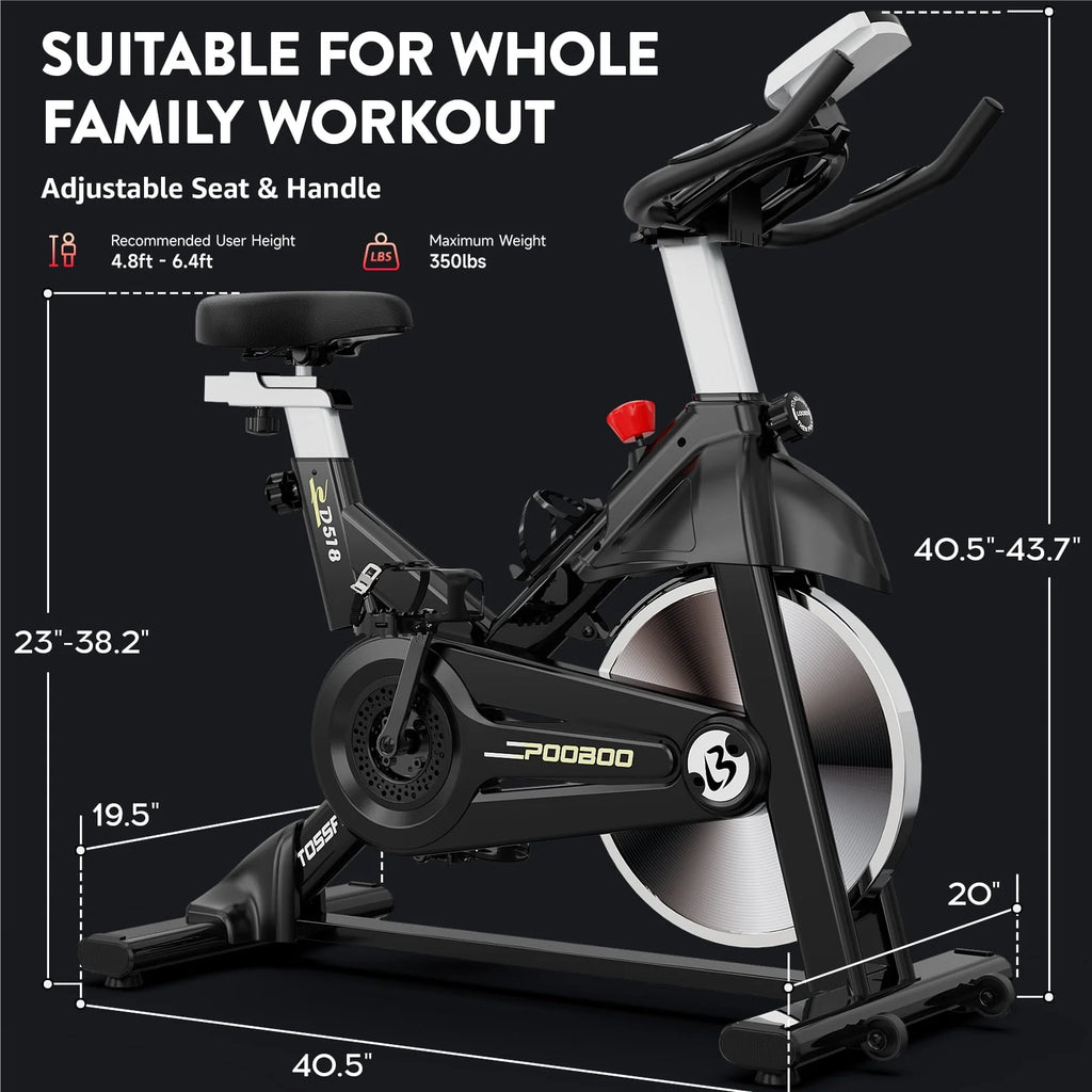 Indoor Cycling Bike Stationary Magnetic Resistance 35lbs Flywheel M971