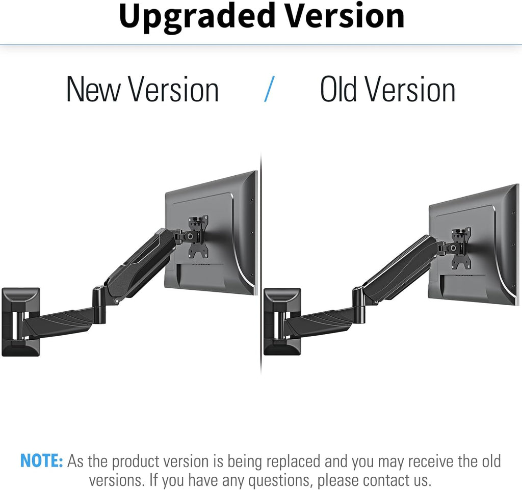 Black Single Monitor Wall Mount for 17-32 Inch Screen F607