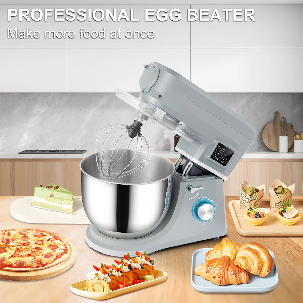660W 7.4Qt 6-Speed Tilt-Head Stand Mixer A8199