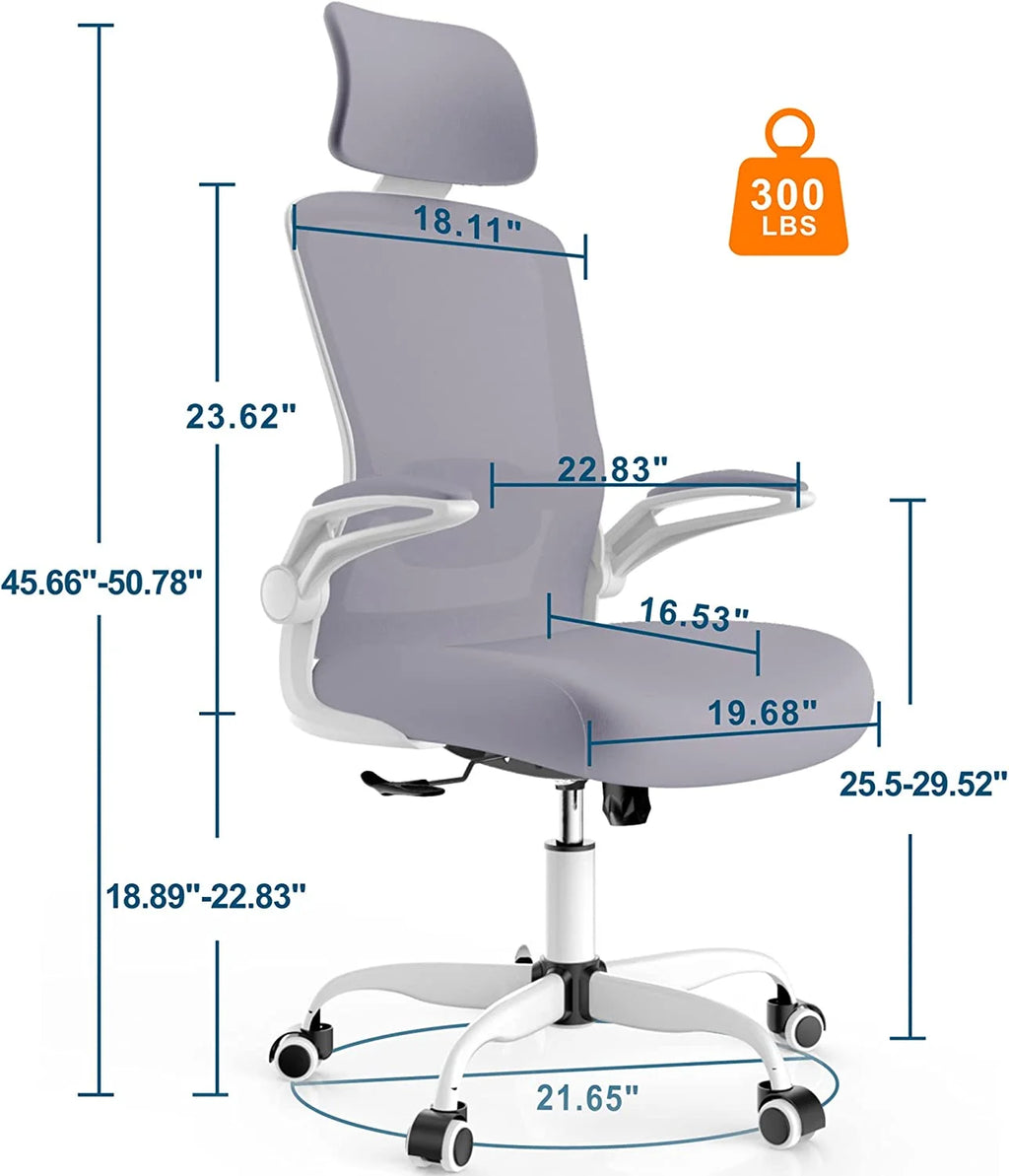 High Back Ergonomic Office Chair with Lumbar Support and Headrest V876