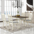 Extendable Dining Table Set with Butterfly Leaf and Upholstered Chairs R7916