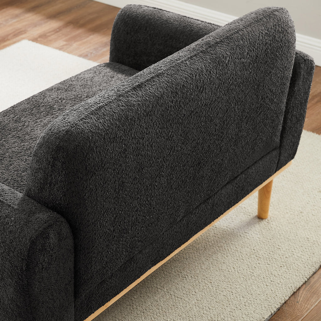 50" Wide Oversized Dark Gray Accent Chair C3592