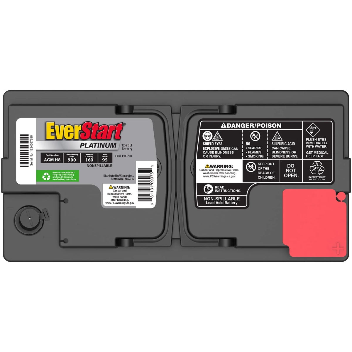 AGM Battery Group Size H8 12 Volt 900 CCA I43870