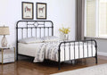 King Metal Panel Bed Matte Black R2128