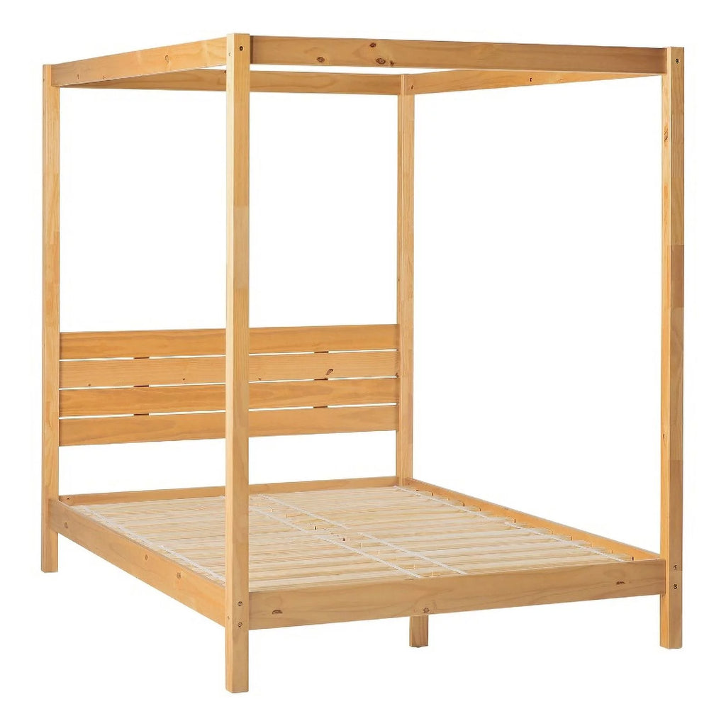 Solid Wood Queen Canopy Bed Q5521