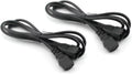 2-Pack 18Awg 250V 10A IEC 320 C13 to C14 Power Cable 6 Feet X564670