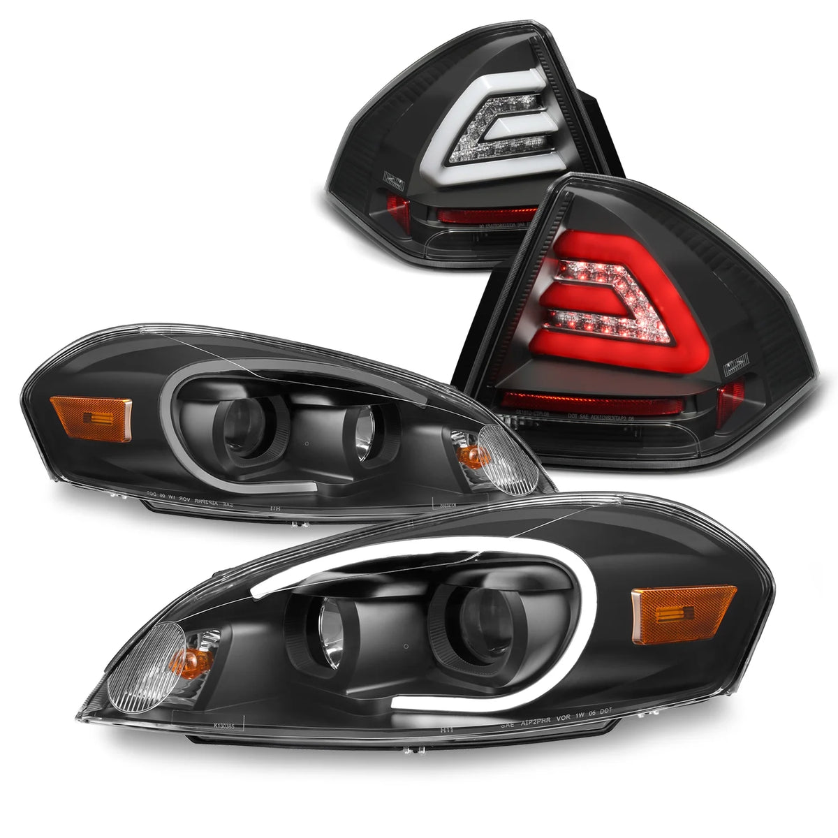 Black Projector Headlamps + LED Tail Lamps K91472