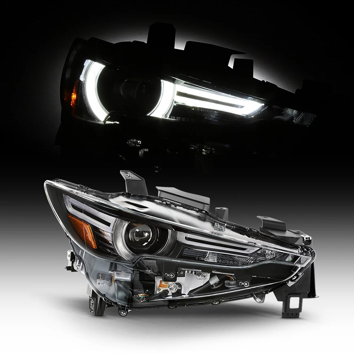Fits 2017-2021 Mazda CX-5 Full LED Projector Headlight Right Passenger Side X45876