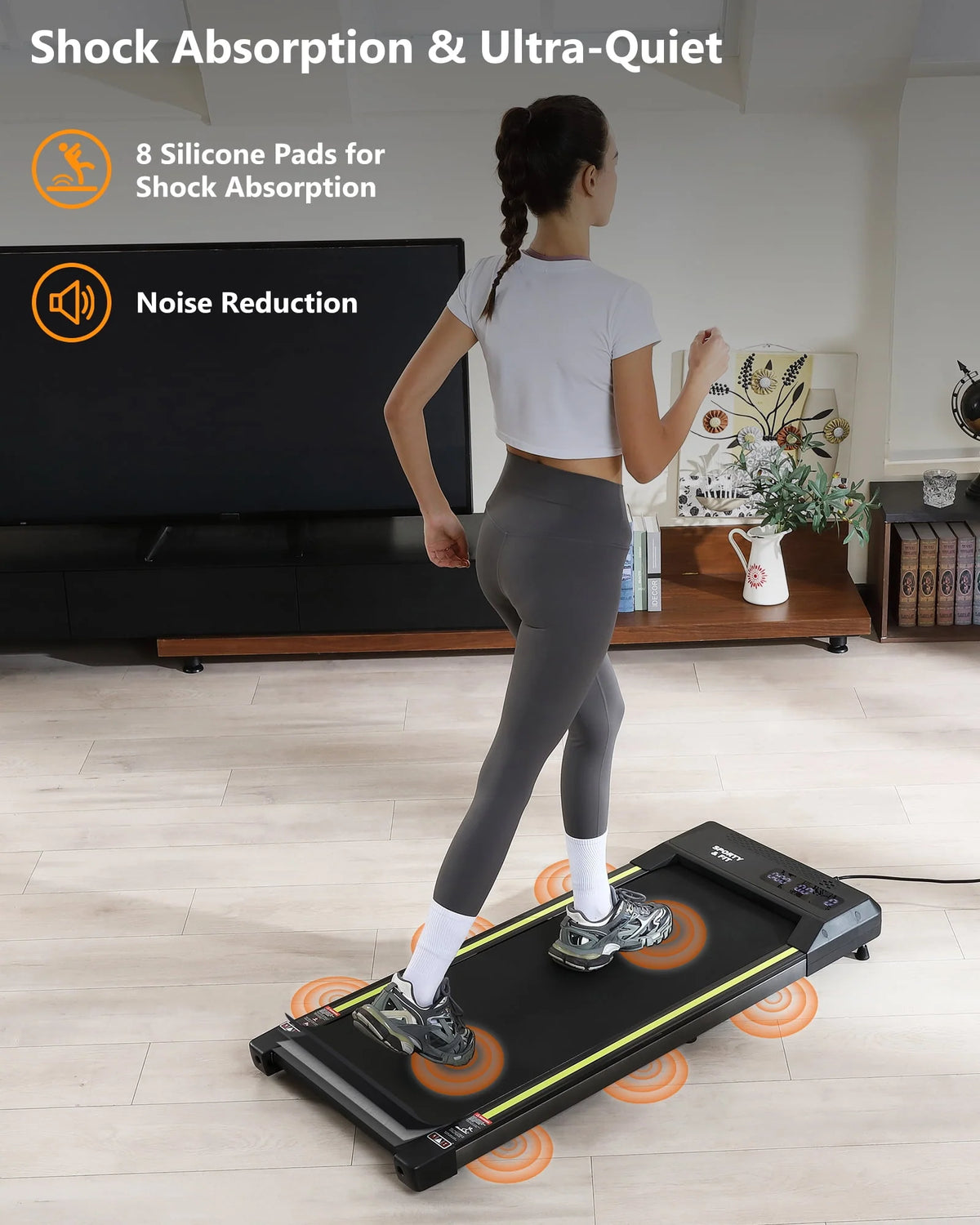 Treadmill 265 lb Capacity with LCD Display I7740